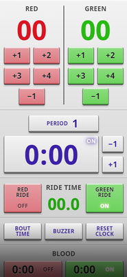 Screenshot of scoreboard controller