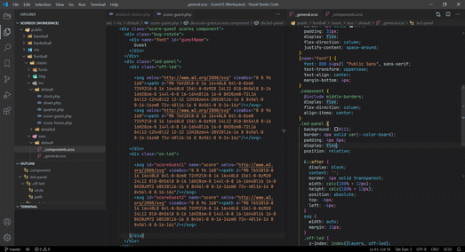 Screenshot of Visual Studio Code workspace