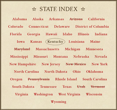 Screenshot of USI's state index